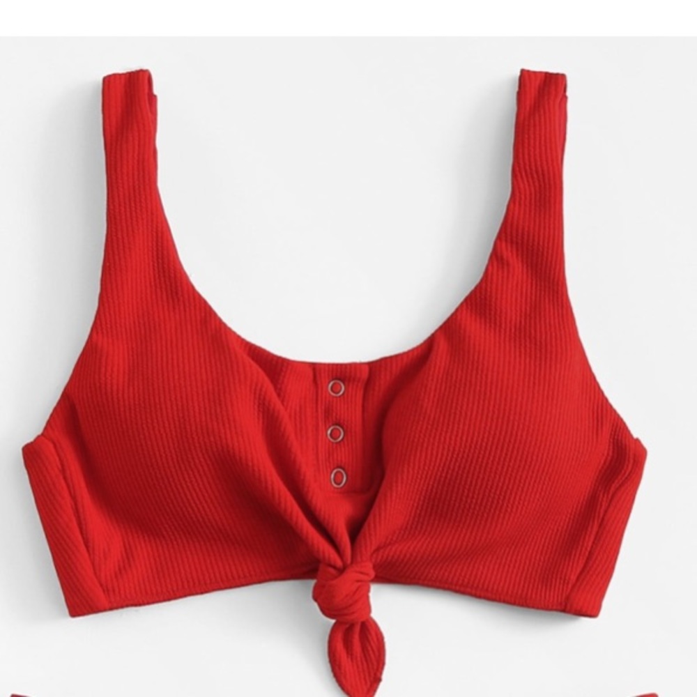Shein red bikini